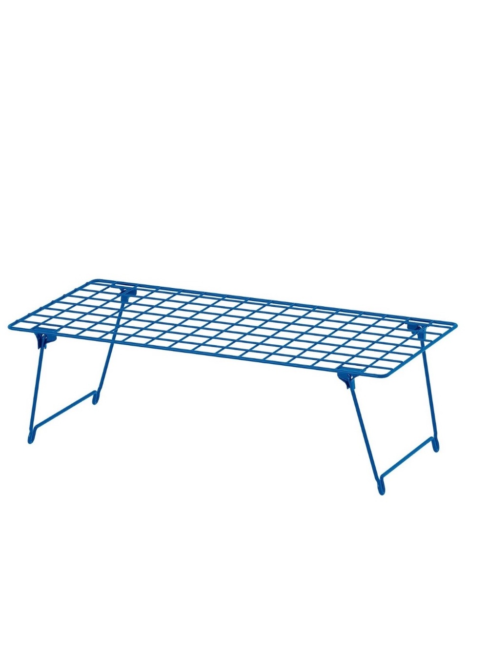 IKEA GREJIG Blue Wire Shelf / Shoe Rack • Stackable Storage • NWT
